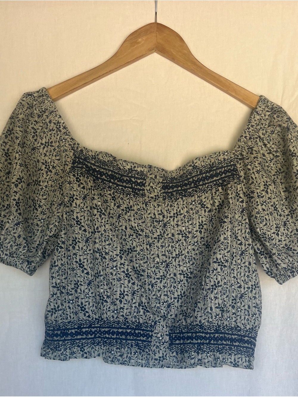 Madewell 2 Piece Floral Set Smocked Crop Top & Tiered Maxi Skirt 100% Cotton S - Picture 4 of 9